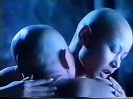 Woman gets shaved bald by monk