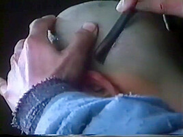 Woman gets shaved bald by monk