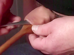 Wooden spoon foreskin with 7 ball bearings