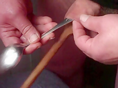 Wooden spoon foreskin with 7 ball bearings