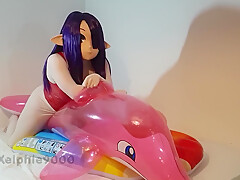 Xelphies Pink Inflatable Dolphin Ride