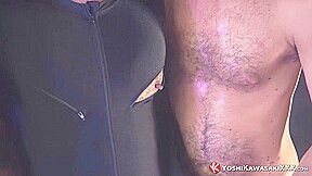 YOSHIKAWASAKIXXX - Asian Yoshi Kawasaki Spitroasted In 3some