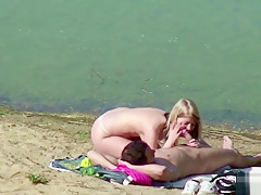 Young German Couple Fuck at Beach of Hamburg