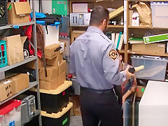 Young Slim Twink Caught Shoplifting Has Sex With Bear Security Guard To Avoid Jail