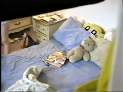 Young wife is masturbating in various positions