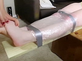 Zen Tickling - Ginger Strapped to the Board