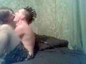 a Punkish couple - blow job
