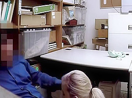 a policeman interrogates a thief