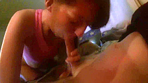 amateur bj and swallow with ball sucking
