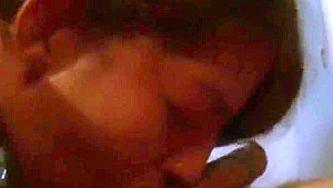 amateur bj and swallow with ball sucking