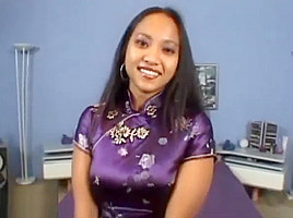 big huge white monster cock breaking open asian maid pussy
