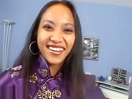 big huge white monster cock breaking open asian maid pussy
