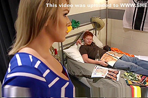 blond nails Her Roommate With Her large knob