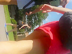 candid red dress