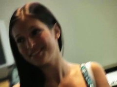 candid tits of a brunette goddess