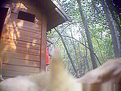 catches two hot chicks pissing