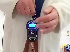 cock torture with pins and heavy weight (7kg)