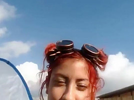 college girl nude in the roof 