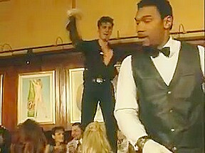 crunk guys start a super orgy in a restaurant