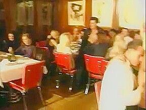 crunk guys start a super orgy in a restaurant