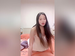 cute asian teen 18+ girl playing alone