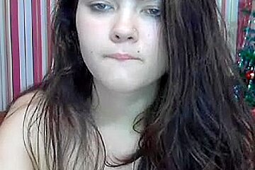 cute brunette webcam tease