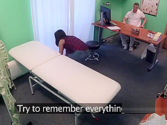doctor bangs sexy brunette patient
