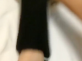 double stocking footjob and handjob