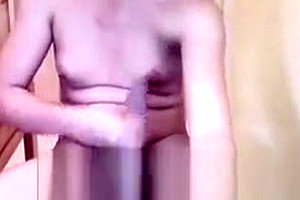 fine! asian ladyboy Sucks Own 10-Pounder And Deepthroats sex tool!