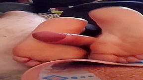 footjob soles cum my wife 4