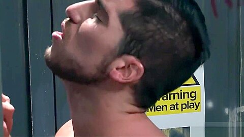 gloryhole with 2 suit guys