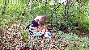 handjob in the wood