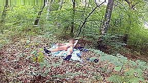 handjob in the wood