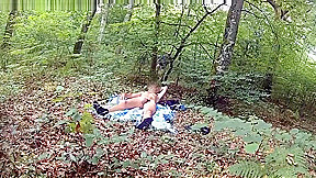 handjob in the wood
