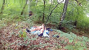 handjob in the wood