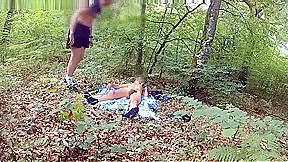 handjob in the wood