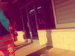 hijab wife big ass walking in street