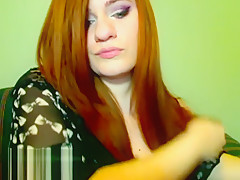 hot BBW with an amazing ass has phone sex and rubs her big pussy lips