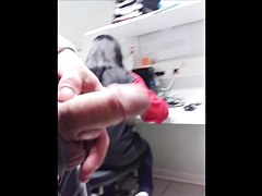 my big dick fash, COWORKER sees through hairrr