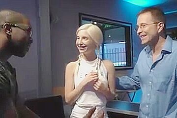 petite teen 18+ blonde takes BBC 1