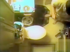 places a cam above the toilet and sees his Step mom peeing
