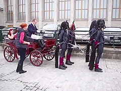 ponygirls and ponyboys outdoor