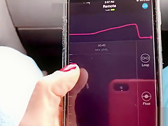 she swallows my cum in a changing room while I control her lovense vibrator