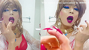 sissy niclo sexy makeup after smoking2
