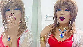 sissy niclo sexy makeup after smoking2