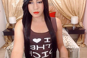 slutty ladyboy Strokes Her Hard penis