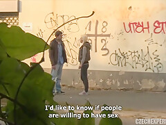 student 18+ Harasses Guys In The Street