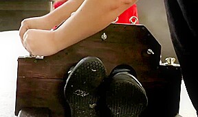 talked into a feet tickling