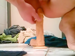 teen 18+ fucking 10inch dildo