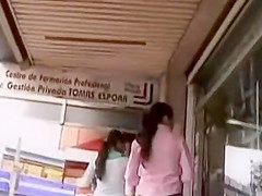 teen 18+ girl's skirt gets peeped under